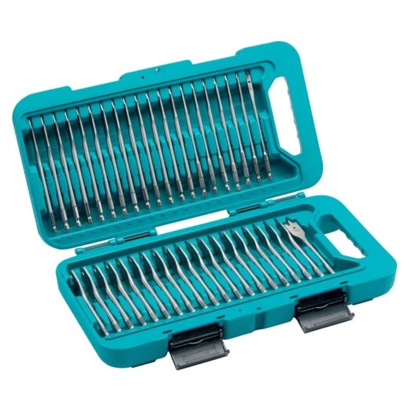 Makita P-90299 Hex Shank Flat Wood Drill Bits 40 Piece