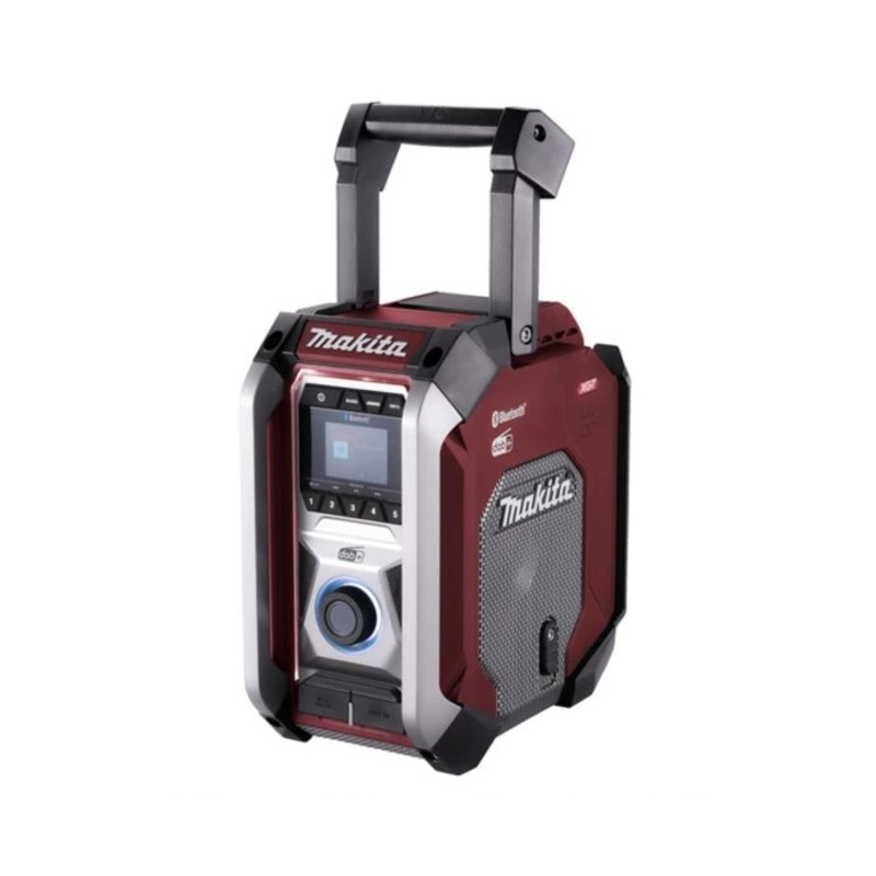 Makita Radio MR007GZ02 12V Max/18V/40V Max CXT/LXT/XGT Cordless/AC FM/DAB/DAB+ Jobsite With Bluetooth Red Bare Unit