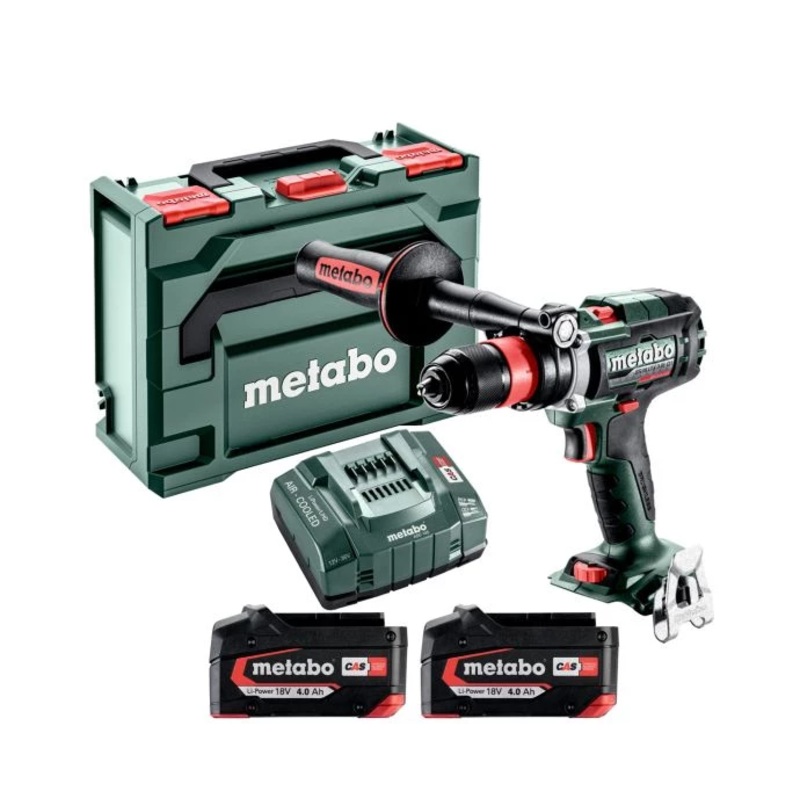 Metabo BS 18 LTX-3 BL Q I 18V Cordless Brushless Drill Driver With 2 x 4.0Ah Li-Power Batteries, Charger & MetaBox