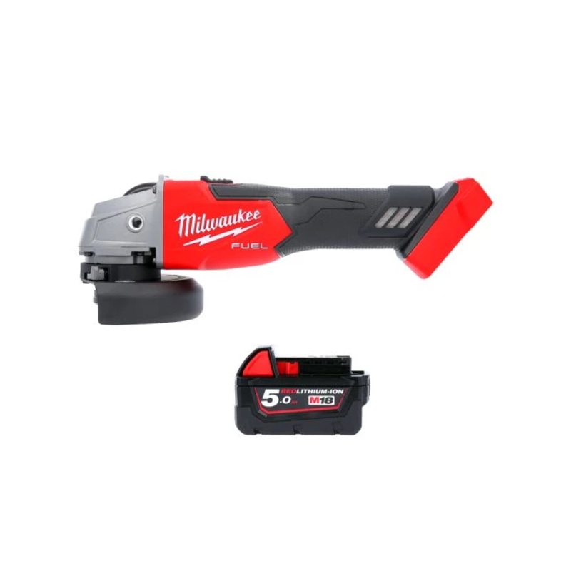 Milwaukee M18FSAG115X 18V Cordless Brushless 115mm FUEL Angle Grinder With 1 x 5.0Ah Battery