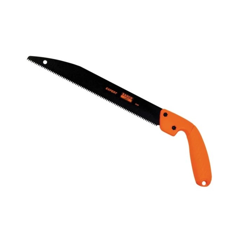 Bahco Hand & Pole Pruning Saw  300mm (12in) Curved Blade with Hook & 7 TPI for Efficient Tree Cutting