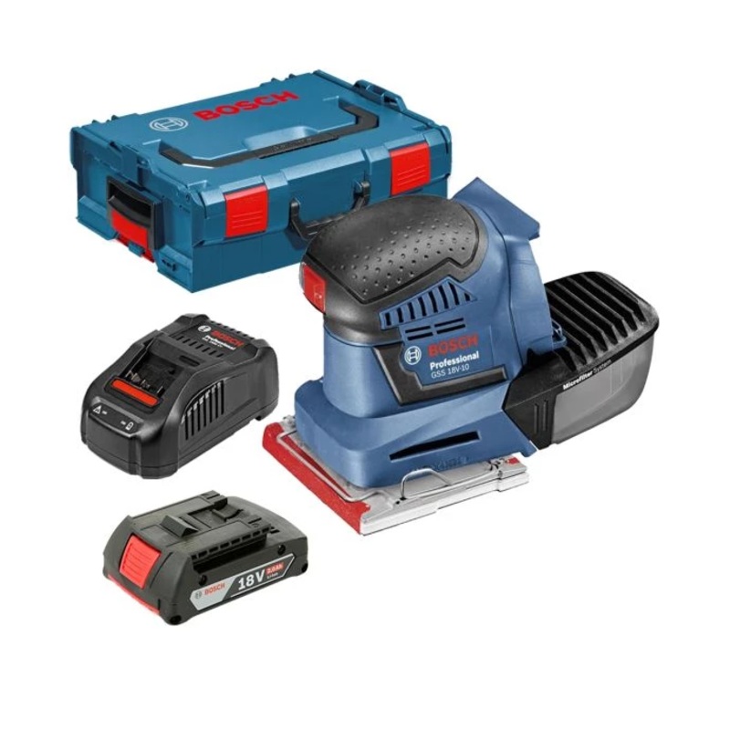 Bosch GSS 18V-10 18V Sander + 1 x 2Ah Battery,Charger & Case