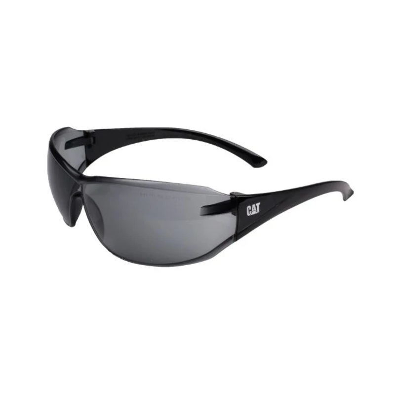 Caterpillar Shield Safety Frame Glasses Colour: Smoke Black