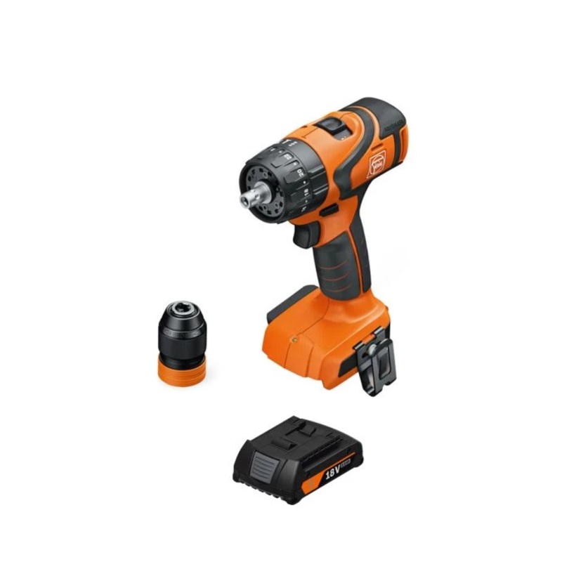 Fein ASB 18 Q AS Cordless Brushless 2 Speed Combi Drill With 1 x 2Ah Battery