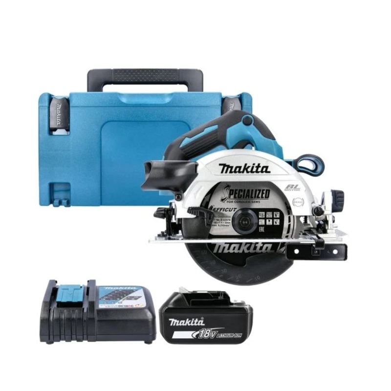 Makita DHS660Z 18V LXT 165mm Cordless Brushless Wood Cutting Saw Circular Saw With 1 x 3.0Ah Battery, Charger & Case
