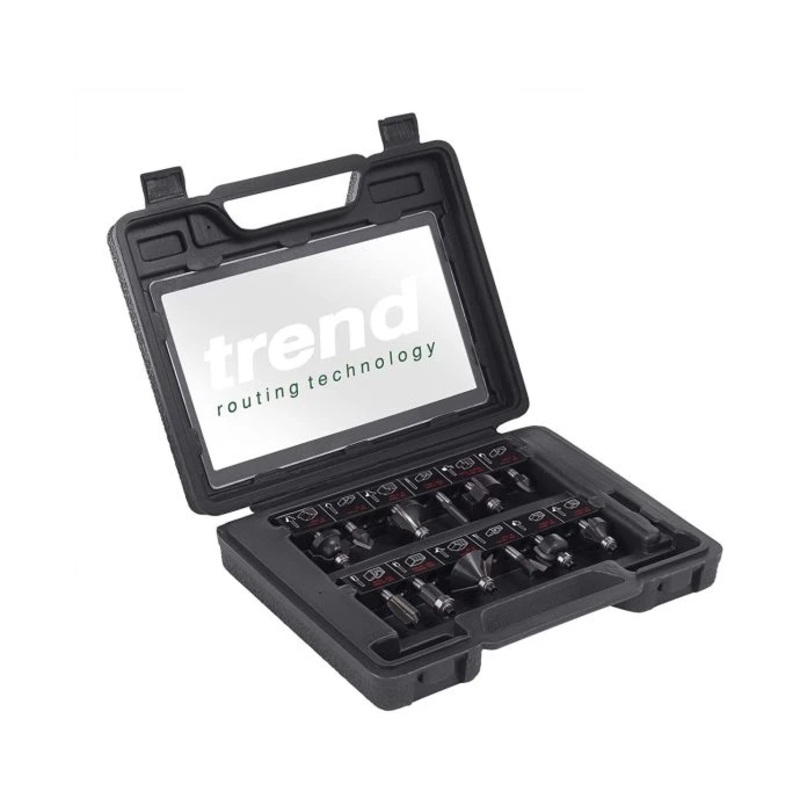 Trend PSS8X1/4TC 12 Piece 1/4″ Router Cutter Set
