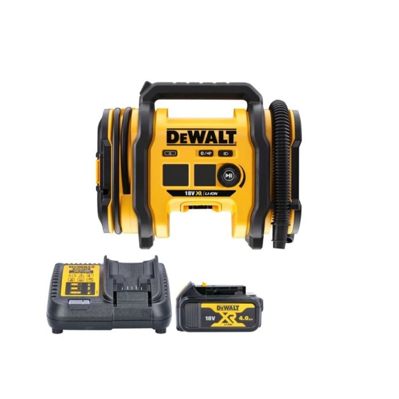DeWalt DCC018N 18V XR Cordless Triple Source Inflator With 1 x 4.0Ah Battery & Charger