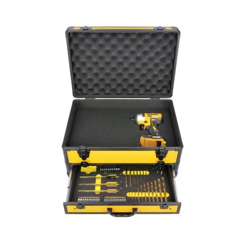 DeWalt DCF887 18V XR Brushless Impact Driver With 70 Piece Accessory Set in Aluminum Case