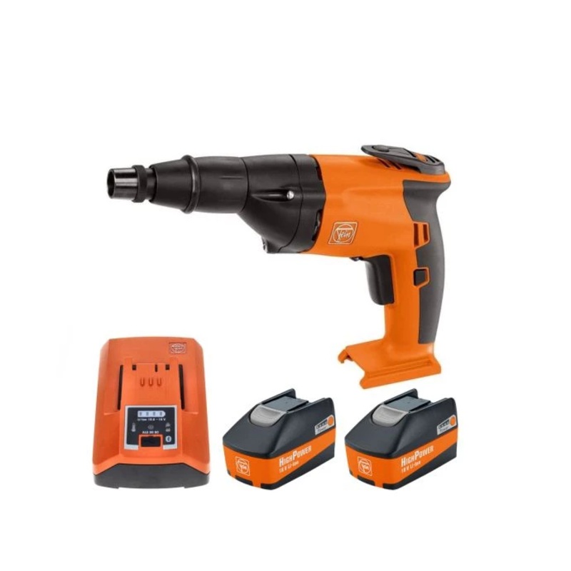 Fein ASCS 6.3 18V Select Cordless Brushless Metal Screw Gun With 2 x 5.2Ah Batteries & Charger