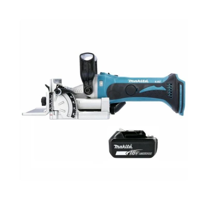 Makita Biscuit Jointer DPJ180Z 18V LXT Cordless With 100mm Blade With 1 x 5.0Ah Battery