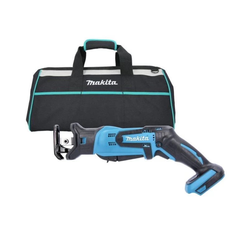Makita DJR185 18V Cordless Mini Reciprocating Saw With 832411-9 Medium Wide Mouth Tool Bag
