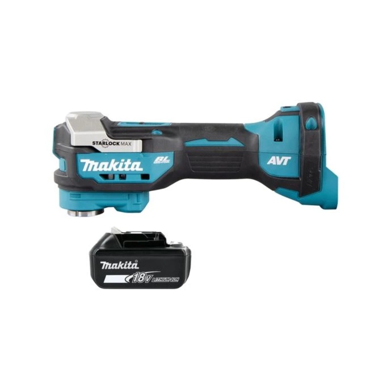 Makita DTM52Z 18v LXT Cordless Brushless Starlock Max Multi-Tool With 1 x 5Ah Battery