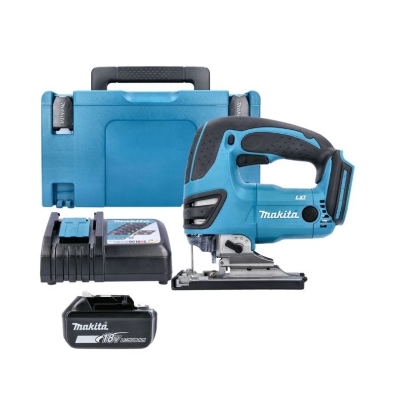 Makita Jigsaw DJV180Z 18V LXT Cordless 26mm 340W With 1 x 6.0Ah Battery, Charger & Case