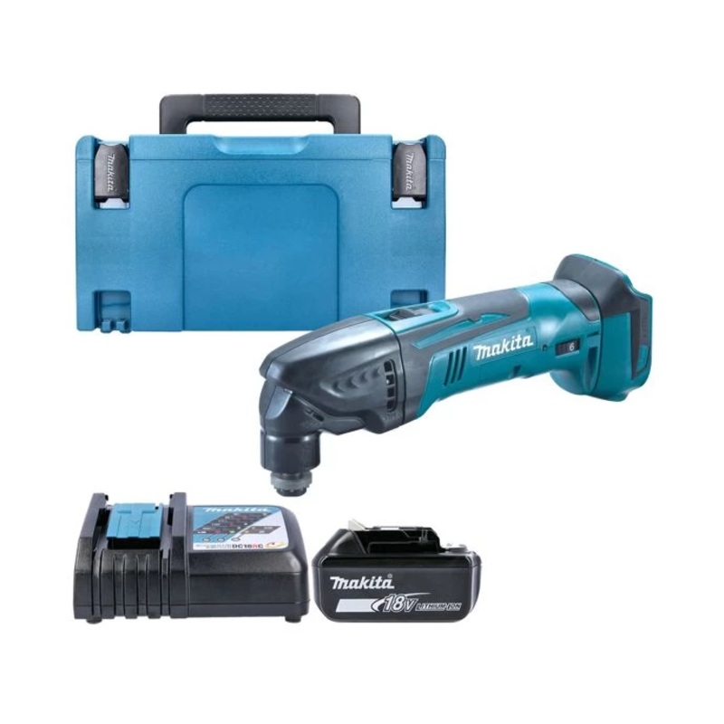 Makita Multi Tool DTM50Z 18V LXT Cordless Oscillating With 1 x 6.0Ah Battery, Charger & Case Type 3