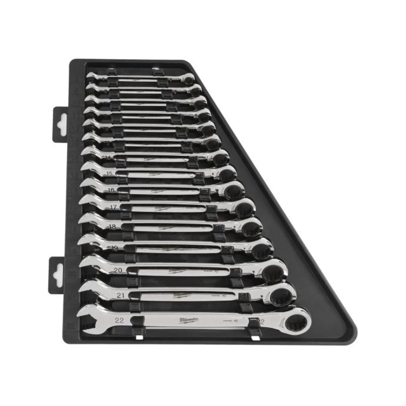 Milwaukee 4932464994 15 Piece MAX BITE Ratcheting Combination Spanner Set