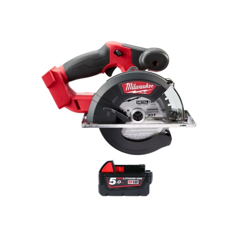 Milwaukee M18FMCS 18V Cordless FUEL 150mm Metal Circular Saw With 1 x 5.0Ah Battery