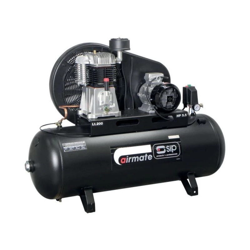 SIP TN5.5/200 200ltr Belt Drive Compressor