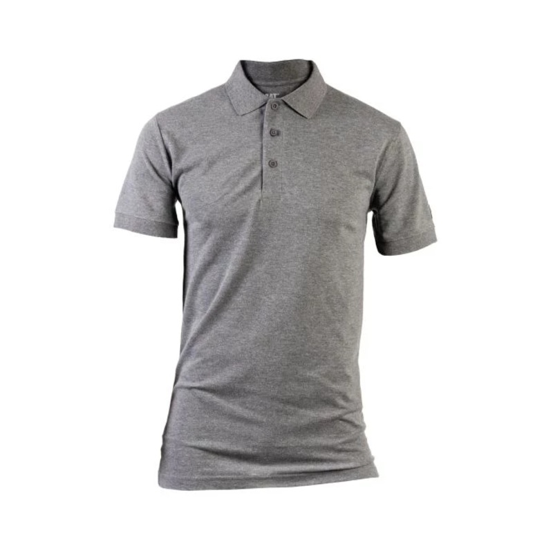 Caterpillar Essentials Polo Shirt – Size: L Colour: Dark Heather Grey