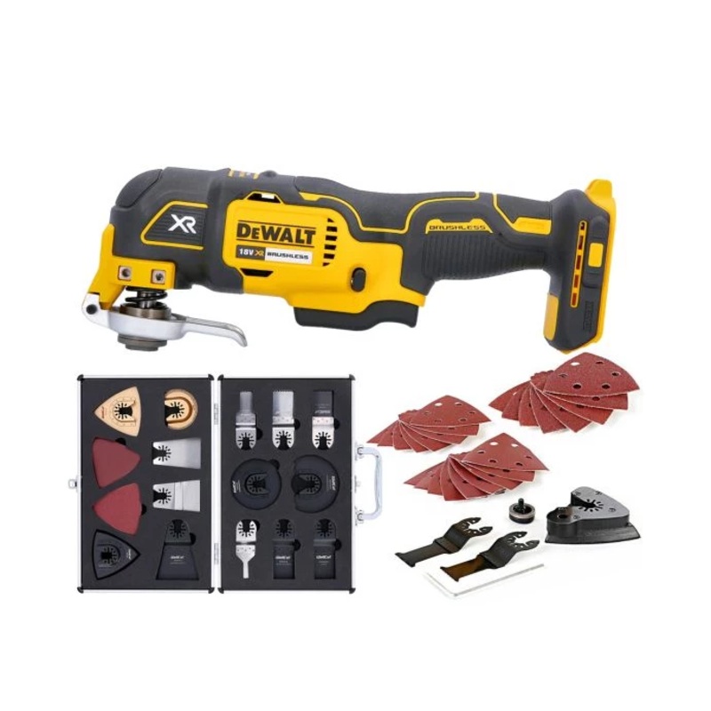DeWalt DCS355 18V Brushless Oscillating-Multi Tool With Accessories & Extra 34 Piece Accessory Set