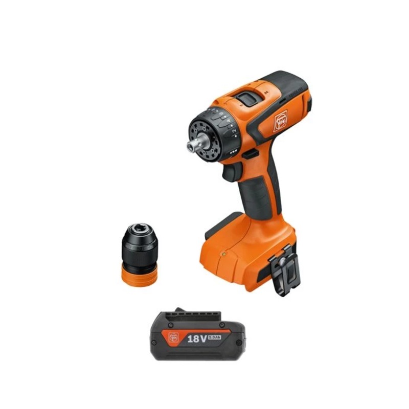 Fein ASCM 18 QSW 18V AS AMPShare 4 Speed Cordless Drill Driver With 1 x 5Ah Battery