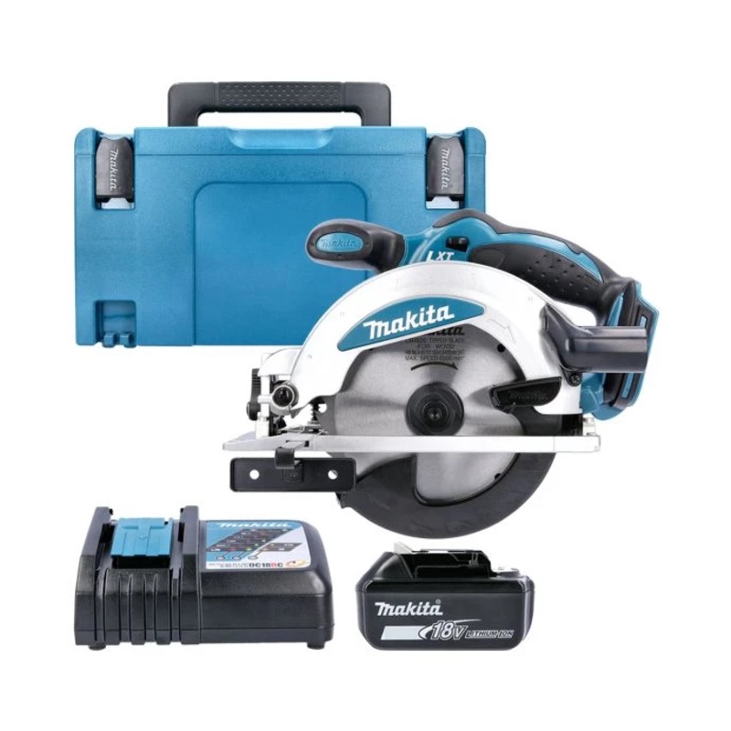 Makita Circular Saw DSS610Z 18V LXT 165mm Cordless Compact Wood Cutting Saw With 1 x 5.0Ah Battery, Charger & Case Type 3