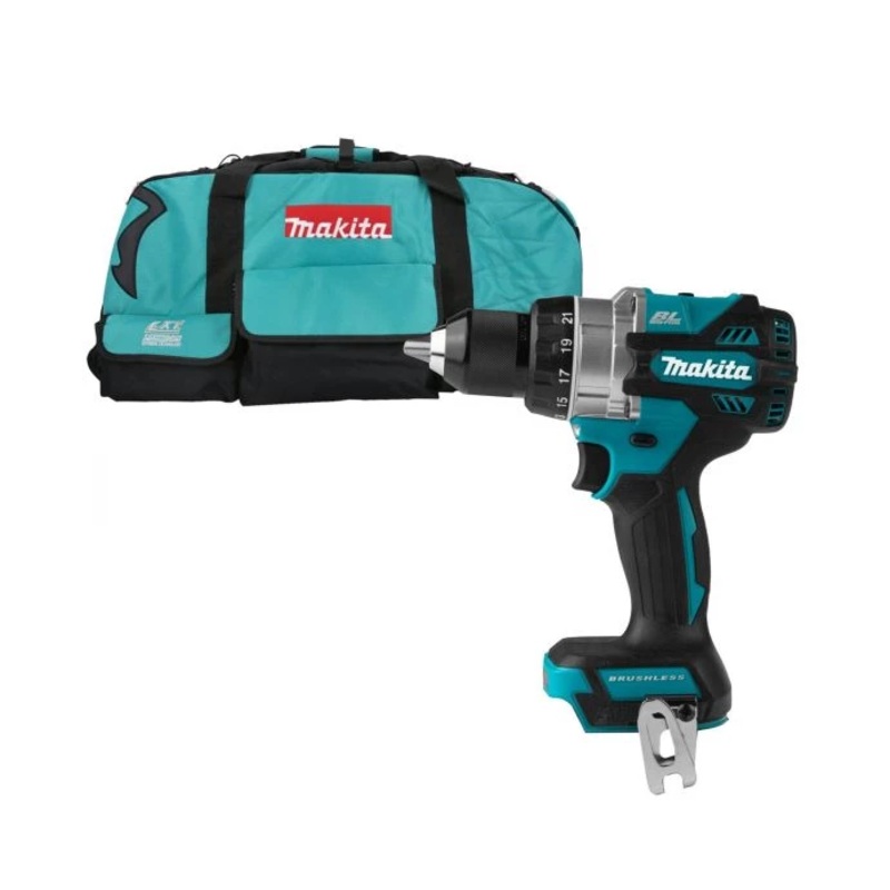 Makita Combi Drill DHP486Z 18V LXT Cordless Brushless 1/2″ 2-Speed Keyless Chuck Max 130Nm With LXT600 Tool Bag