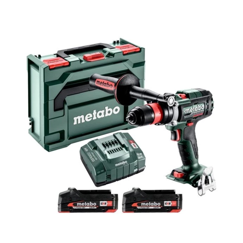 Metabo BS 18 LTX-3 BL Q I 18V Cordless Brushless Drill Driver With 2 x 2.0Ah Batteries, Charger & MetaBox