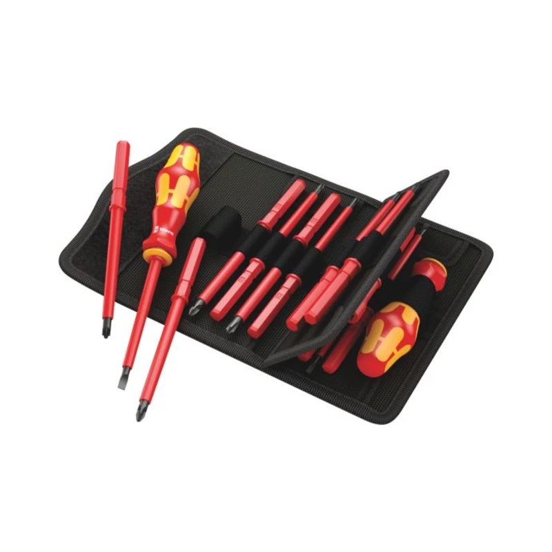 Wera 05347107001 18 Piece Kraftform Kompakt VDE Universal Screwdriver Set