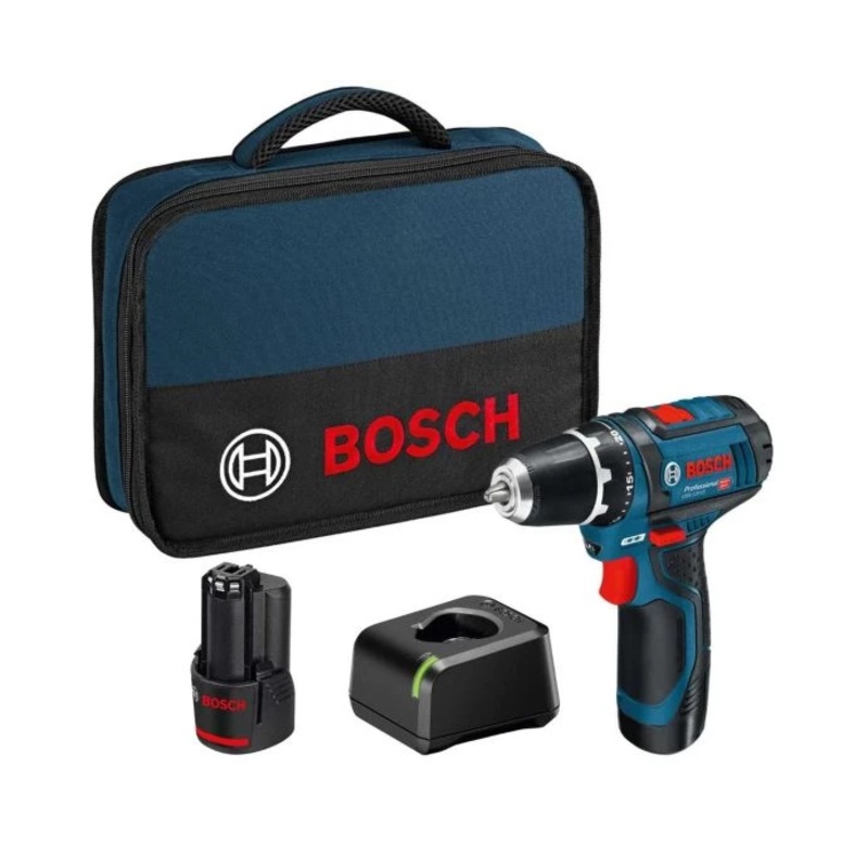 Bosch GSR 12V-15 (2 X 2.0 Ah, GAL 12V-20, Tool Bag) – 060186817A