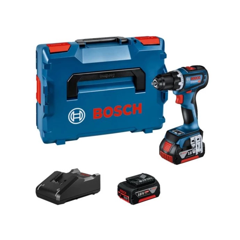 Bosch GSR 18V-90 C (2x GBA 4.0Ah, GAL 18V-40, L-BOXX) BRUSHLESS 18V Drill Driver  – 06019K6071