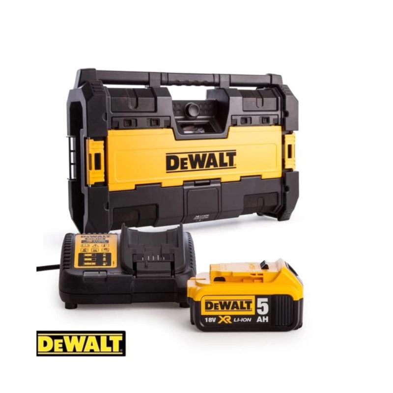 Dewalt DWST1-75663 Radio DAB With 1 x 5Ah Battery & Charger
