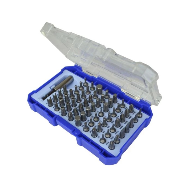 Faithfull FAISBSET61 61 Piece Screwdriver Bit Set in Plastic Case