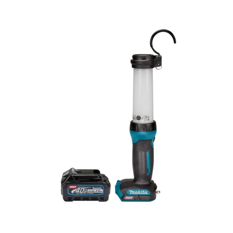 Makita LED Flashlight/Lantern ML002G 40V XGT Cordless 710 Lumen With 1 x 2.0Ah Battery