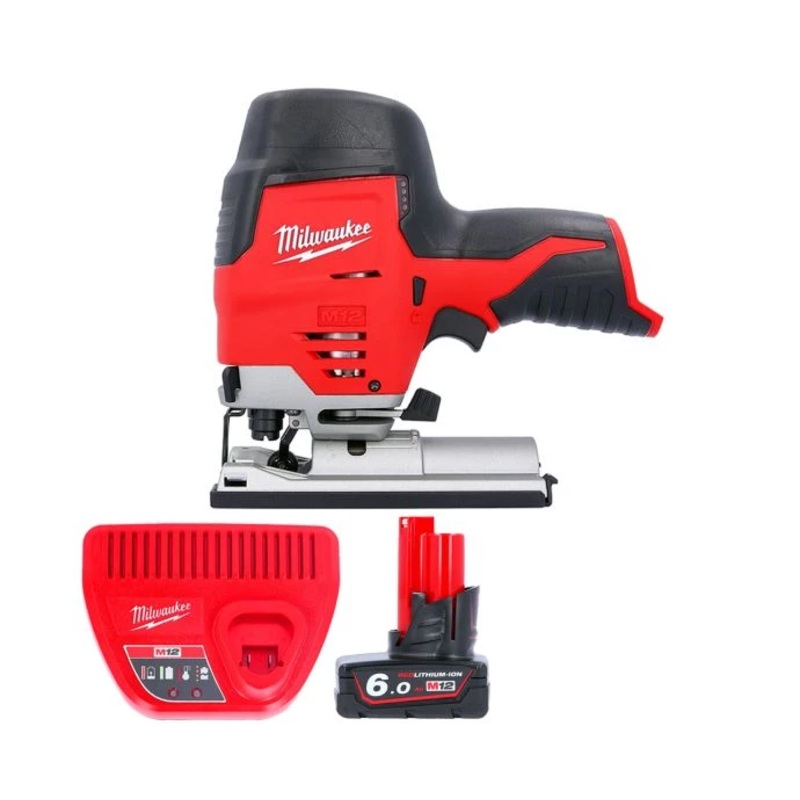 Milwaukee M12JS 12V Cordless Jigsaw With 1 x 6.0Ah Battery & Charger