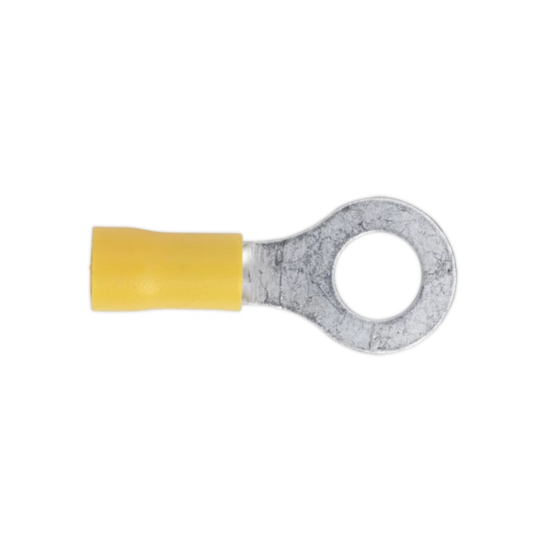 Sealey Easy-Entry Ring Terminal 8.4mm (5/16″) Yellow Pack of 100