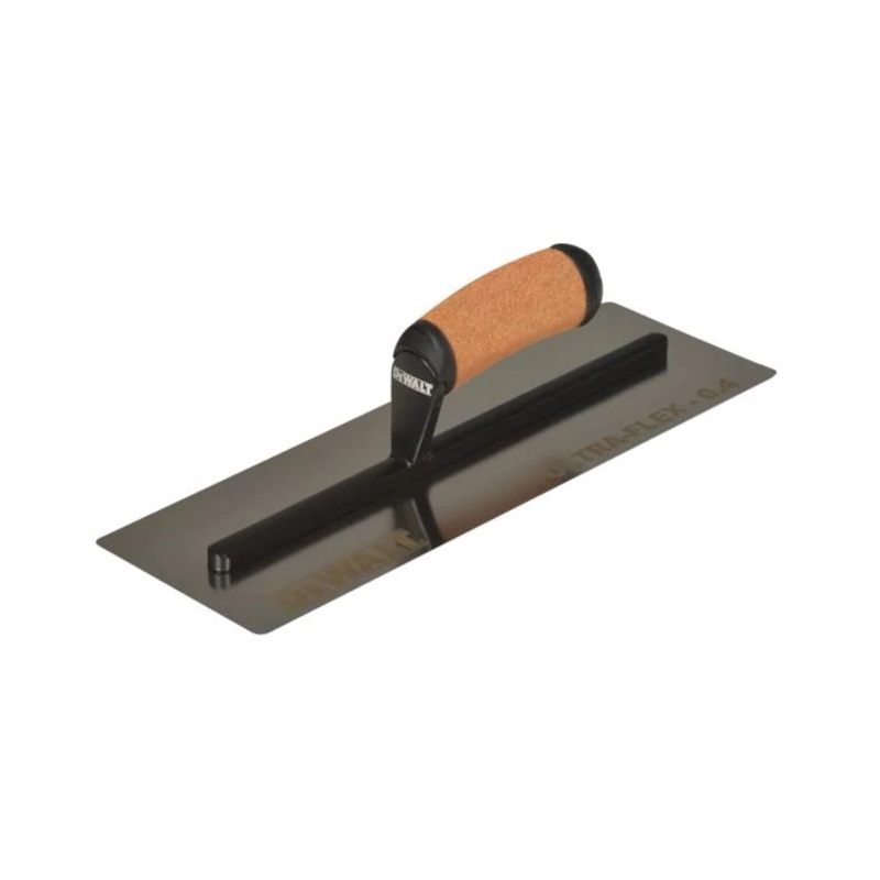 DeWalt DDW2992 14in 0.4mm FLEX Drywall Stainless Steel Flat Blade Hand Trowel, Leather Handle