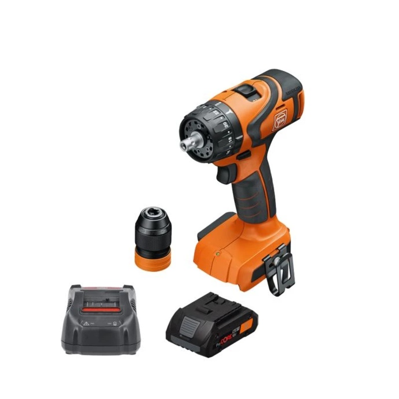 Fein ABS 18 Q AS 18V Cordless Brushless 2 Speed Drill/Driver With 1 x 4Ah Battery & Charger