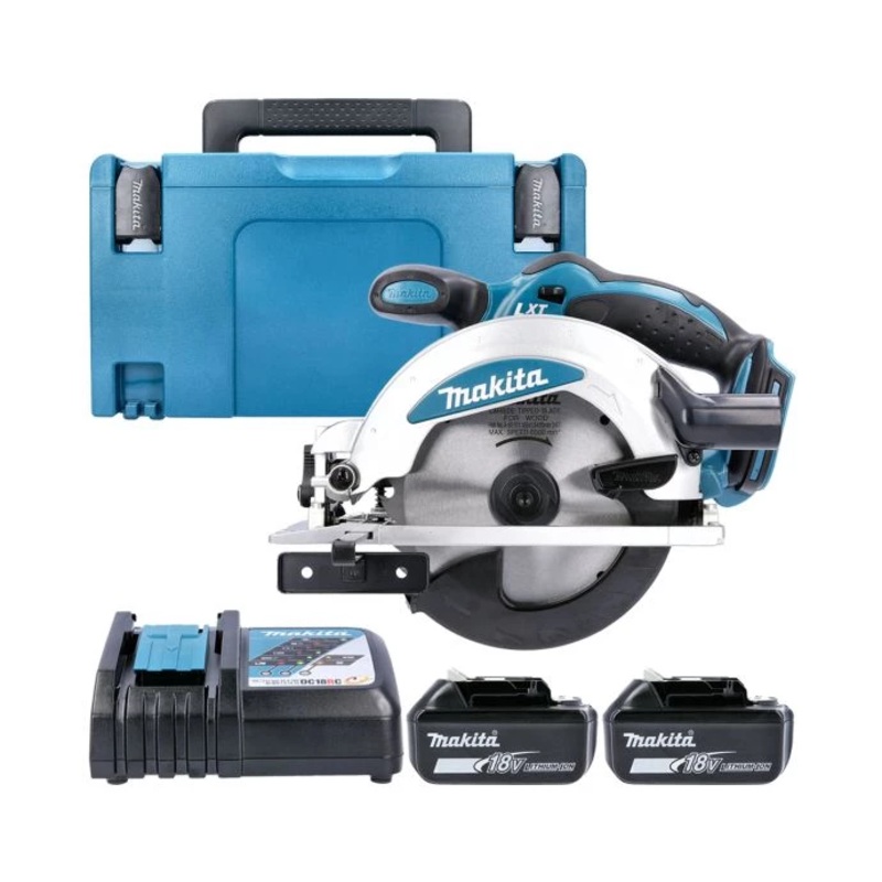 Makita Circular Saw DSS610Z 18V LXT 165mm Cordless Compact Wood Cutting Saw With 2 x 3.0Ah Batteries, Charger & Case Type 3