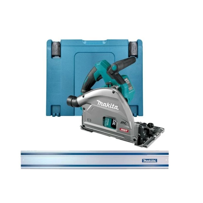Makita SP001GZ03 40Vmax XGT 165mm Brushless Plunge Saw With 1.5M Guide Rail & Case