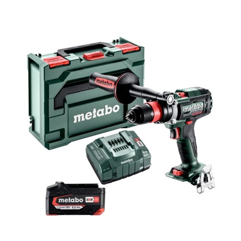 Metabo BS 18 LTX-3 BL Q I 18V Cordless Brushless Drill Driver With 1 x 5.2Ah Battery, Charger & MetaBox