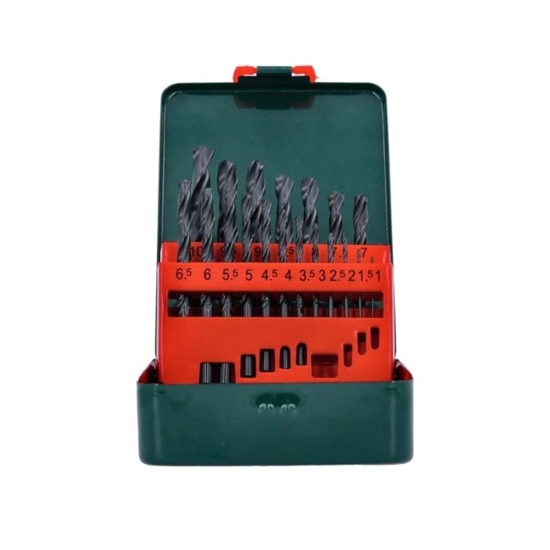 Metabo Metall Drill Bit Set 19 Piece HSS-R In Metal Case 1-10×0.5mm
