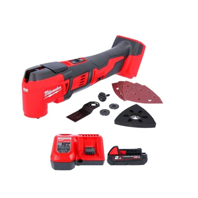 Milwaukee M18BMT M18 18V Compact Oscillating Multi Tool With 1 x 2.0Ah Battery & Charger