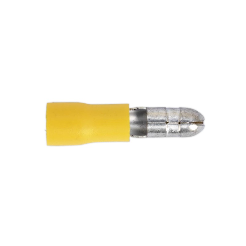 Sealey Bullet Terminal 5mm Yellow Pack of 100