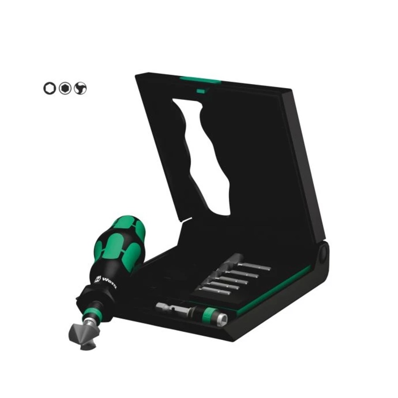 Wera WER10465 846/8 8 Piece 3-Flute Countersink Set – 05104650001