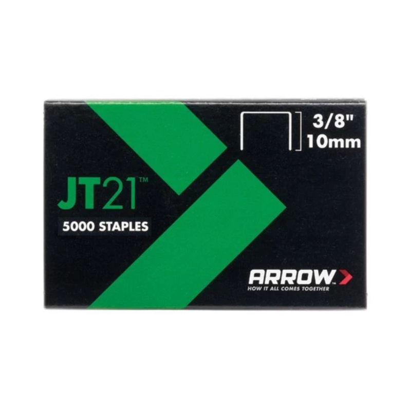 Arrow JT21 T27 Staples 10mm (3/8in) (Box 5000)