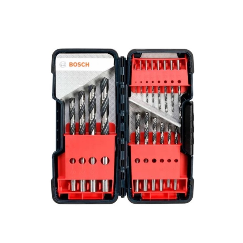 Bosch 2608577350 18 Piece HSS PointTeQ Twist Drill Bit Set