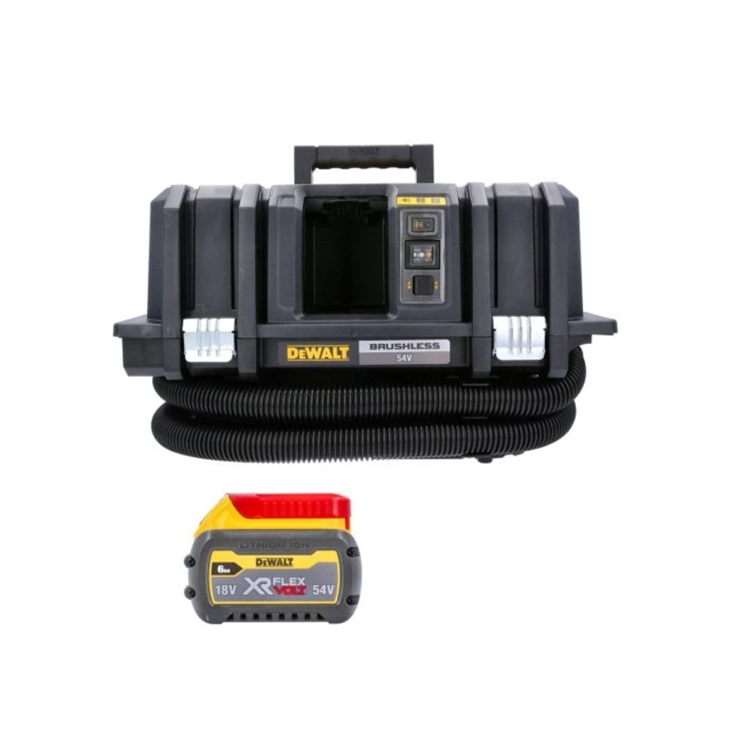 DeWalt DCV586MN 54V XR Cordless FlexVolt M-Class Dust Extractor With 1 x 6.0Ah Battery