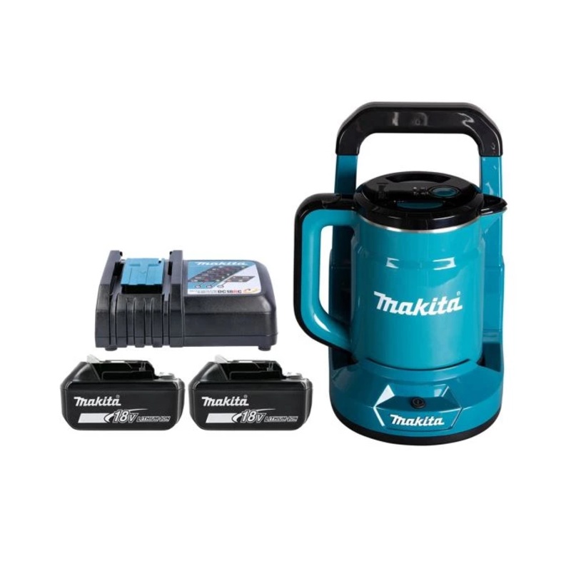 Makita Kettle DKT360Z 18V/36V LXT Cordless 0.8L With 2 x 5.0Ah Batteries & Charger