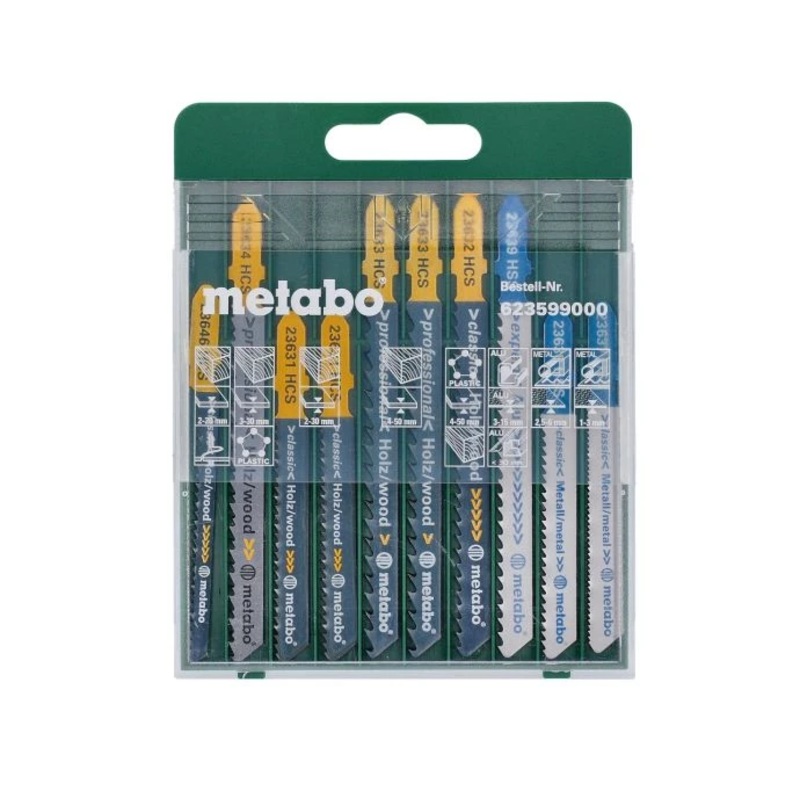 Metabo 623599000 Mixed 10 Piece Jigsaw Blades