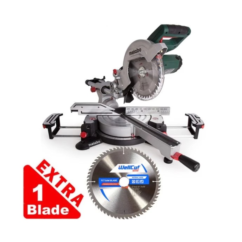 Metabo KGS216M Mitre Saw 110V With 1 Extra 60 Teeth Blade